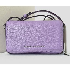 New Marc Jacobs Mini Flap Crossbody Pebble Leather Regal Orchid